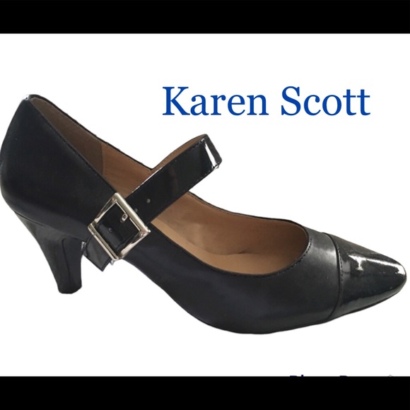 Size 9 Women’s Black Mary Jane Shoes from Karen Scott. - Picture 9 of 17
